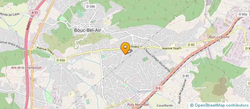 localisation de l'entreprise FONDS DE DOTATION ROTARY FDD CLUBS 1760 à BOUC-BEL-AIR