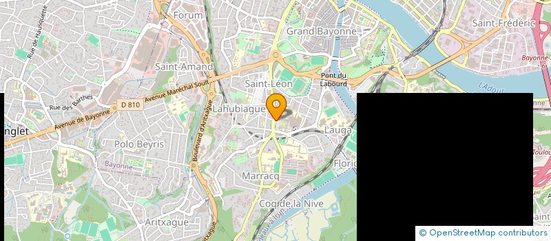 localisation de l'entreprise FONDS DE DOTATION SANTE NAVARRE COTE BASQUE à BAYONNE