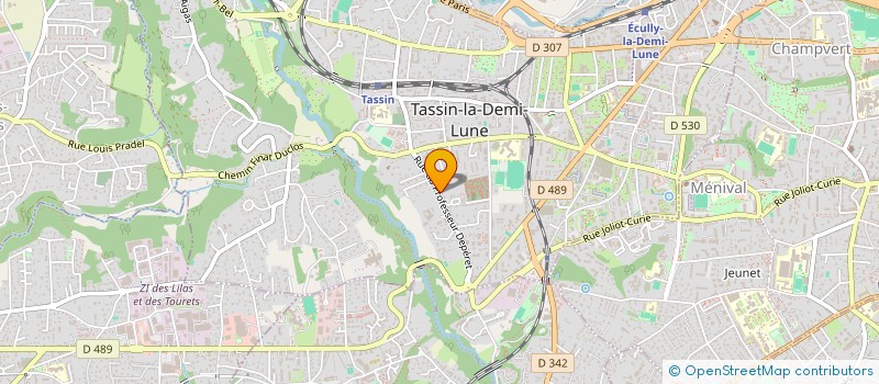 localisation de l'entreprise FONDS DE DOTATION SOUS L'ETOILE UNE ETINCELLE à TASSIN-LA-DEMI-LUNE