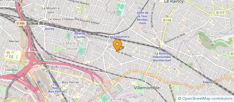 localisation de l'entreprise FONDS DE DOTATION TERRA PHOENIX  VILLEMOMBLE