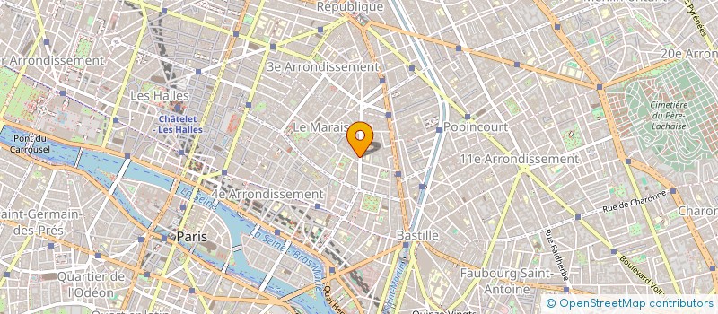 localisation de l'entreprise FONDS DE DOTATION THE MYCELIUM PROJECT  PARIS