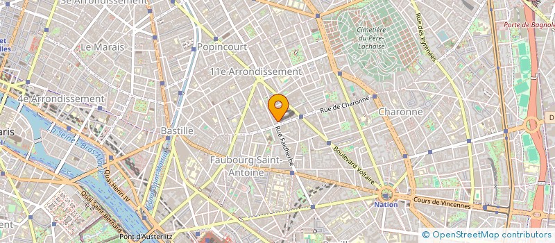 localisation de l'entreprise FONDS DE DOTATION TRANSITION  PARIS