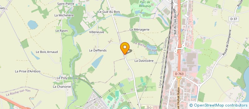 localisation de l'entreprise FONDS DE DOTATION VENDEE HANDICAP ET QUALITE DE VIE à LA ROCHE-SUR-YON