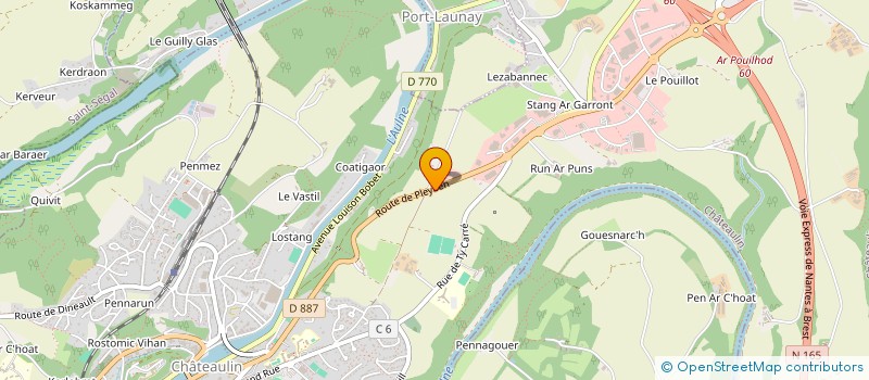 localisation de l'entreprise FONDS DE DOTATION VENDERO à CHATEAULIN