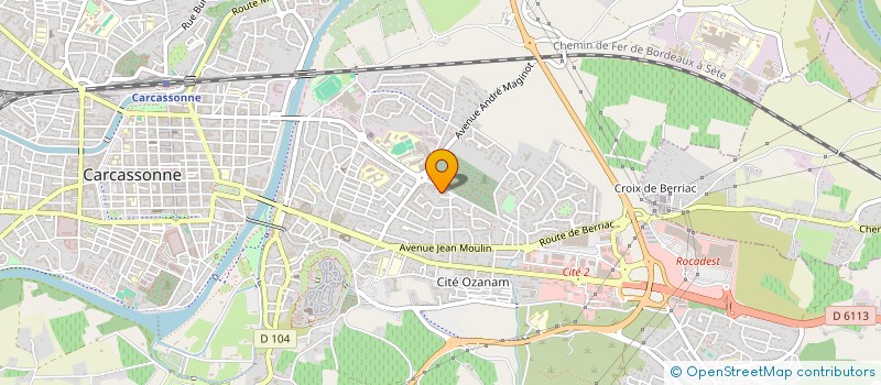 localisation de l'entreprise FONDS DE GESTION PARITAIRE DE LA COMMISSION PARITAIRE DEPARTEMENTALE INTERPROFESSIONNELLE DE à CARCASSONNE