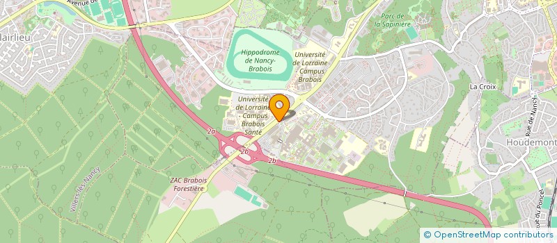 localisation de l'entreprise FONDS DE RECHERCHE EN CANCEROLOGIE DE L'EST  VANDUVRE-LES-NANCY