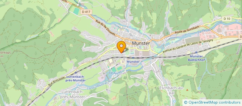 localisation de l'entreprise FONDS DE SOLIDARITE DE LA VALLEE DE MUNSTER  MUNSTER