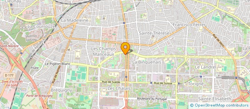 localisation de l'entreprise FONDS DE SOUTIEN DU RESEAU LOISIRS PLURIEL à RENNES