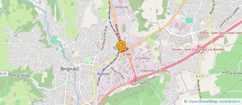 localisation de l'entreprise FONDS DOTATION INNOVATION POUR LE DEVELOPPEMENT ECONOMIQUE ET L'EMPLOI (IDEE) à BRIGNAIS
