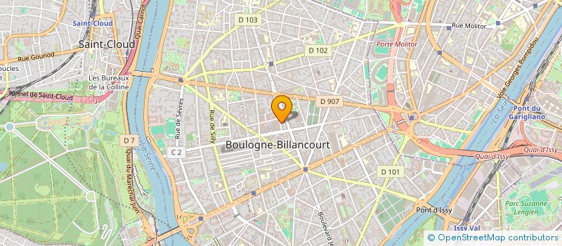 localisation de l'entreprise FONDS FREE HANDI'SE à BOULOGNE-BILLANCOURT