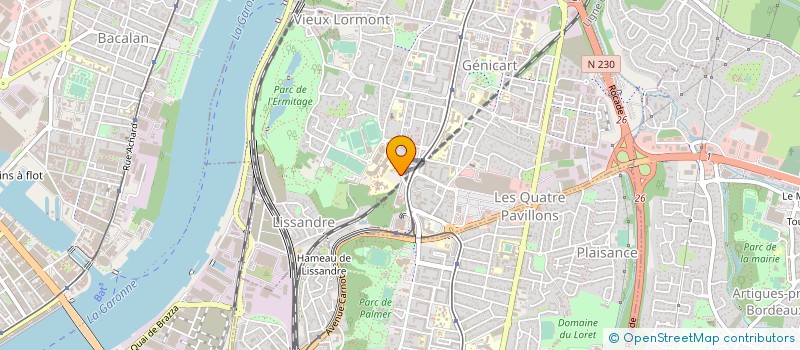 localisation de l'entreprise FONDS FUNERAIRE DU CENTRE CULTUREL TURC DE BORDEAUX ET SES ENVIRONS  LORMONT