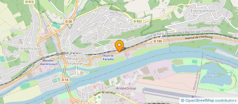 localisation de l'entreprise FONDS GUY BERTHAULT  MEULAN-EN-YVELINES