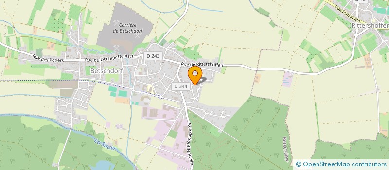 localisation de l'entreprise FONDS INTERNATIONAL POUR LA LANGUE ALSACIENNE  BETSCHDORF