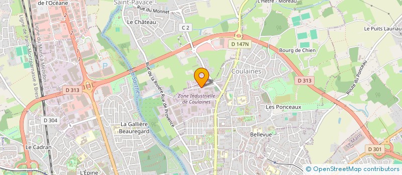 localisation de l'entreprise FONDS LOCAL EMPLOI SOLIDARITE  COULAINES