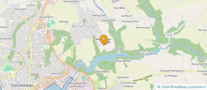 localisation de l'entreprise FONDS LOUIS GALENC - MIL ESPOIR MILLE SAVOIRS à CONCARNEAU