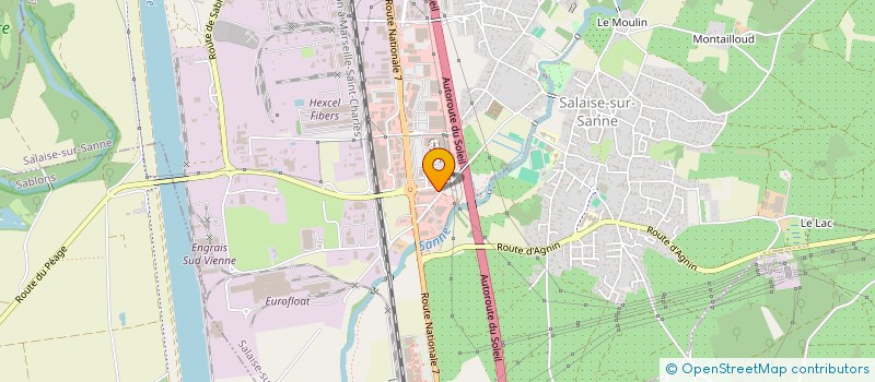 localisation de l'entreprise FONDS MARKETING CENTRE COMMERCIALE DE JONCHAIN  SALAISE-SUR-SANNE