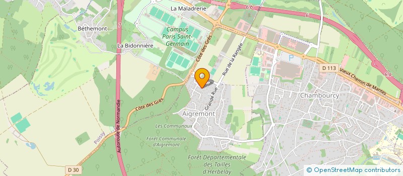 localisation de l'entreprise FONDS MARKETING DU CENTRE COMMERCIAL DE CHAMBOURCY  CHAMBOURCY