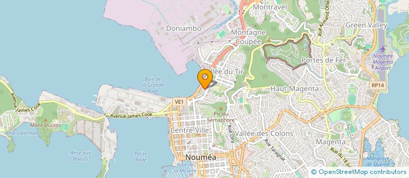 localisation de l'entreprise FONDS NICKEL  NOUMEA