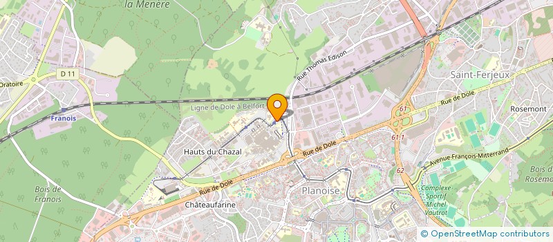 localisation de l'entreprise FONDS PHISALIX - CHU DE BESANCON à BESANCON