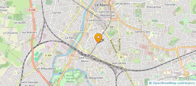 localisation de l'entreprise FONDS POUR RECHERCHE EN ETHIQUE ECON  LE MANS