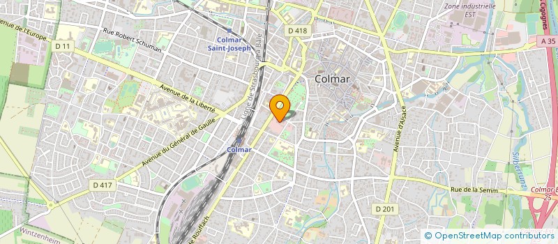 localisation de l'entreprise FONDS PREFECTURE DU HAUT-RHIN à COLMAR