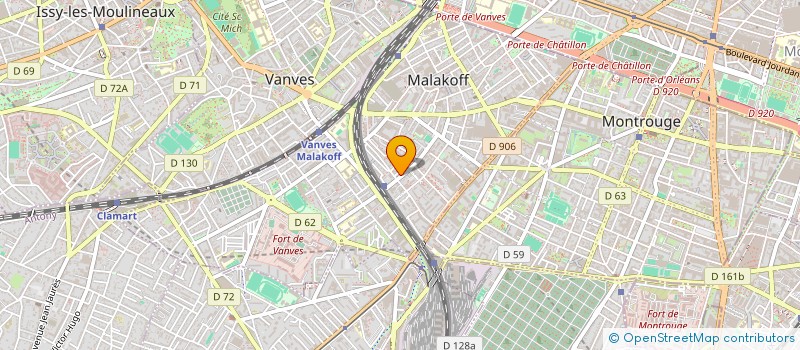 localisation de l'entreprise FONDS REBORN à MALAKOFF