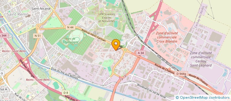 localisation de l'entreprise FONDS REGION SOLIDARITE FEDERAT CREDIT à REIMS