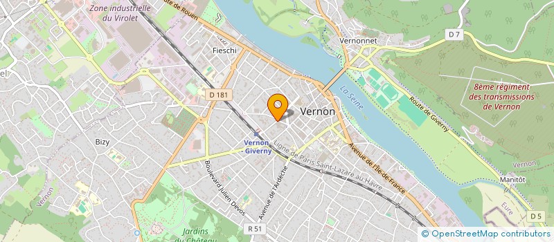 localisation de l'entreprise FONDS SAINT MARTIN à VERNON