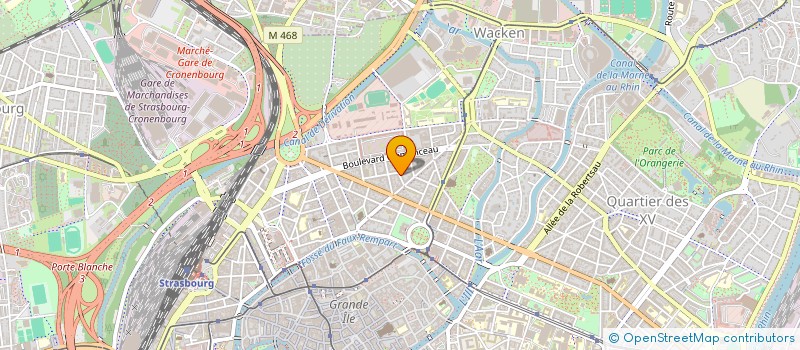 localisation de l'entreprise FONDS SOCIAL JUIF DU BAS RHIN à STRASBOURG