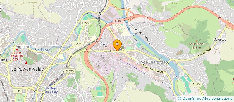 localisation de l'entreprise FONELYNE  BRIVES-CHARENSAC