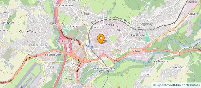 localisation de l'entreprise FONEMAT SA à ANNECY