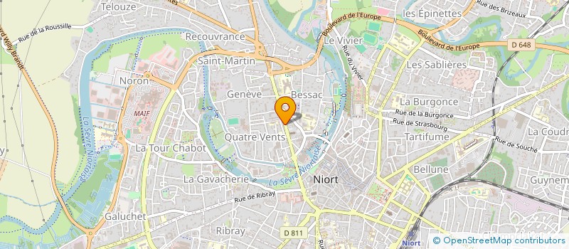 localisation de l'entreprise FONEMERAUDE à NIORT