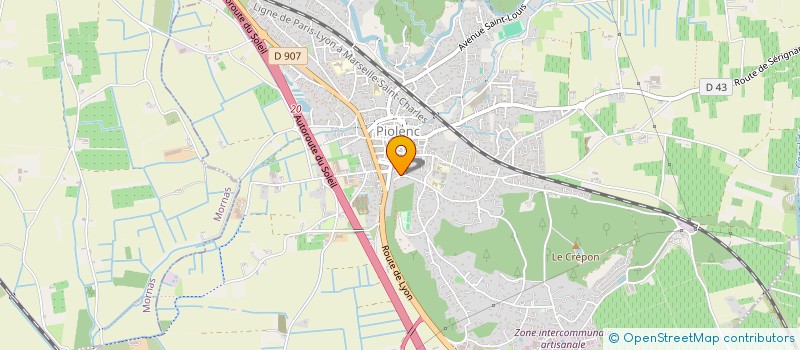 localisation de l'entreprise FONFON  PIOLENC