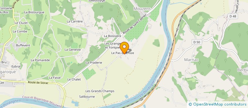 localisation de l'entreprise FONGAUFFIER-GENSON à VEZAC