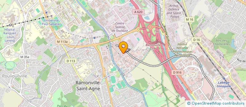 localisation de l'entreprise FONGECIF MIDI PYRENEES  RAMONVILLE-SAINT-AGNE