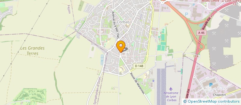 localisation de l'entreprise FONOR à CORBAS