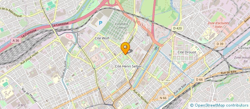 localisation de l'entreprise FONOU TRANS à MULHOUSE