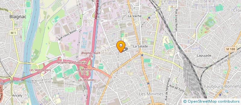 localisation de l'entreprise FONQUERNE PETANQUE  TOULOUSE