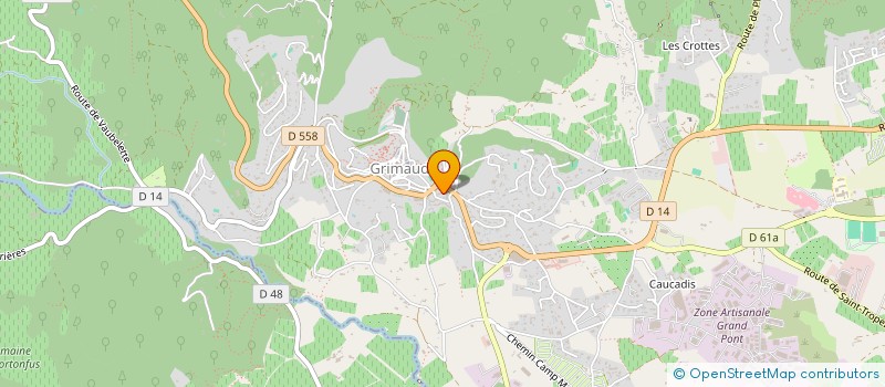 localisation de l'entreprise FONS COUVERTE à GRIMAUD