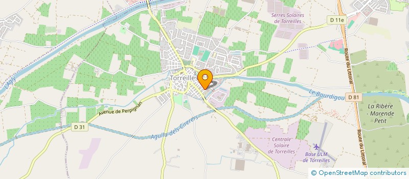 localisation de l'entreprise FONS-PRO  TORREILLES