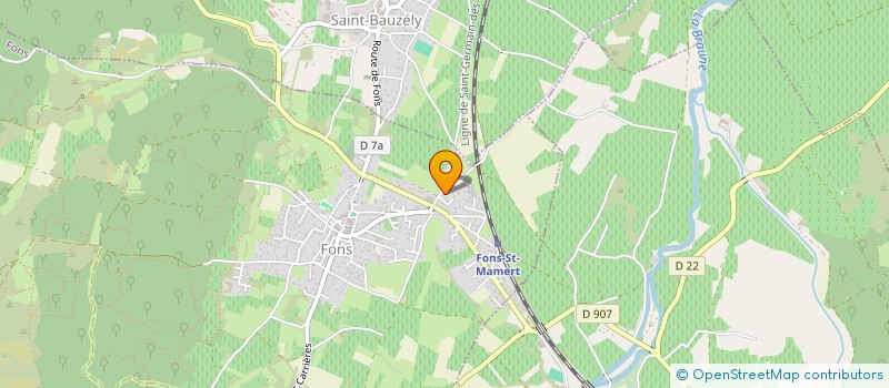 localisation de l'entreprise FONS VITAMINE à FONS