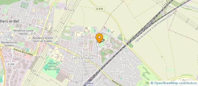 localisation de l'entreprise FONSECA BAT  GONESSE