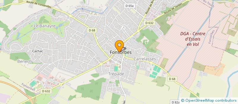 localisation de l'entreprise FONSORBES TENNIS CLUB  FONSORBES