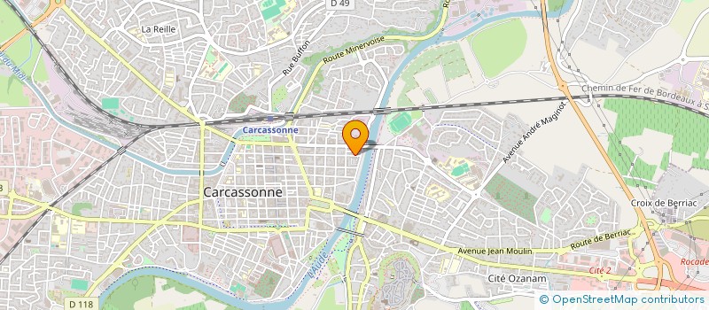 localisation de l'entreprise FONT à CARCASSONNE