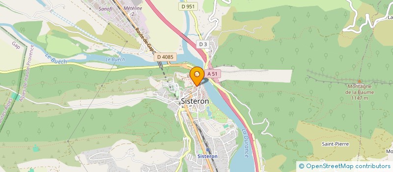 localisation de l'entreprise FONT CHAUDE  SISTERON