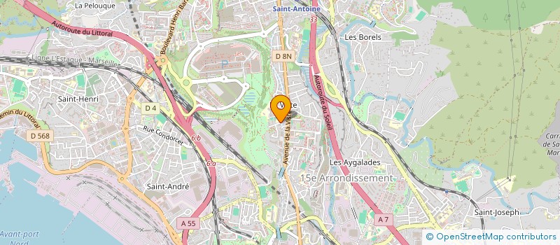 localisation de l'entreprise FONT INTERTERRE à MARSEILLE 15EME