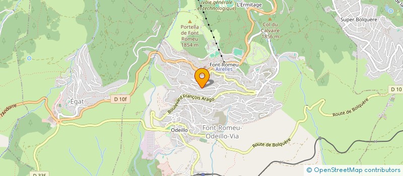 localisation de l'entreprise FONT-ROMEU  FONT-ROMEU-ODEILLO-VIA