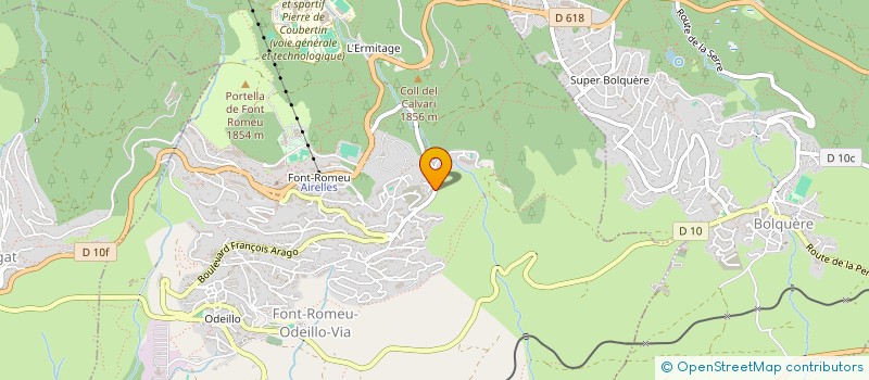 localisation de l'entreprise FONT ROMEU CYCLISME  FONT-ROMEU-ODEILLO-VIA