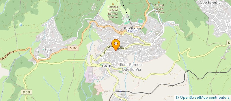 localisation de l'entreprise FONT ROMEU NIVEAU 1800  FONT-ROMEU-ODEILLO-VIA