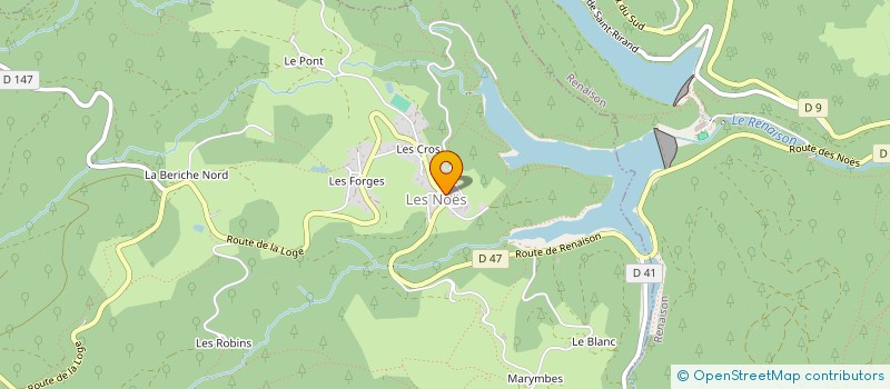 localisation de l'entreprise FONT TRAILLE SARL à SAINT-ALBAN-LES-EAUX